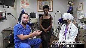 rina arems shaved pussy fucked hard backstage in latex