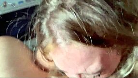 Hot blonde stepsister deepthroats big cock