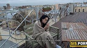 i watch my step sis greedily suck my dick and we have vaginal sex, her shaved pussy smoking hot