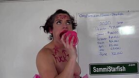 remote controlled milf can't resist being dominated and humiliated in fat bondage play.