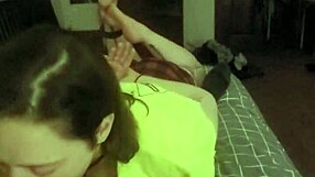 laying on stomach deepthroating