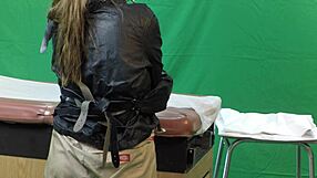 Scarlett johnson undergoes extreme deepthroat and pussy inspection.