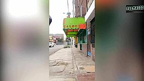 this latina showed her big natural tits to get the job, then we bent over for some pov sex in a hotel