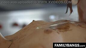 leda and serena in kitchen scene