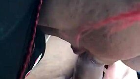 mixed bbw sucking dick in homemade scene