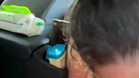 big booty streetwalker with perfect tits bangs cowgirl, gets pounded standing in public, takes cum in mouth, oops!