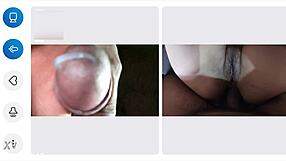 He couldn't hold back and came in one minute on video call