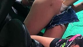 i stuffed the whole arm in the blonde's pussy with sex toy