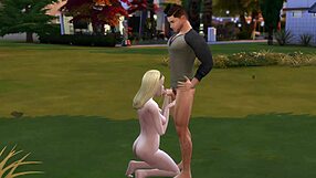 A military man had a good time in the park, enjoying himself