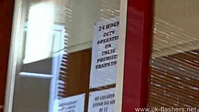 wild milf sarah jane masturbating in public