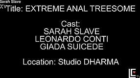 Dive into this extreme piss party with wild anal action