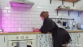 i love using the anal vibe on skye young's sexy brunette body in the kitchen.