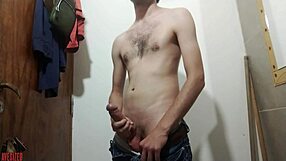 Naked Skinny Girl With Small Waist Poses In Public Bathroom Toilet Outdoor With Monster Cock