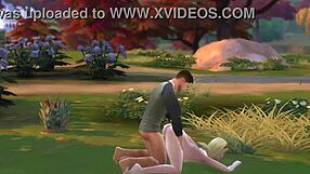 A military man had a good time in the park, enjoying himself