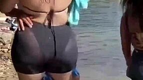 Attractive woman with a nice figure enjoys casual conversation