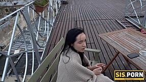 i watch my step sis greedily suck my dick and we have vaginal sex, her shaved pussy smoking hot