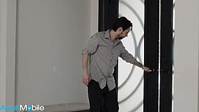 Slender Brunette's Missionary Pounding Fun