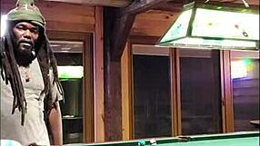 White Slut Sucks Big Black Cock