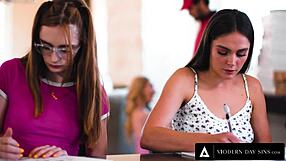 modern-day sins - petite tutor emma starletto raw used by delivery guy