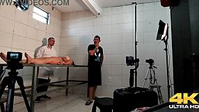 Milf Strips At Casting, Teases Doctor With Ripped Clothes For Wild Exam!
