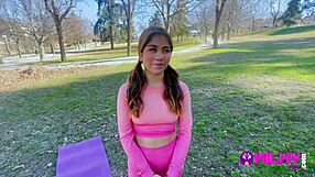 Did that fat fan fuck the Peruvian actress in the park and fill her pussy with milk?