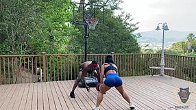 basketball game with rome major gets steamy with monica santhiago