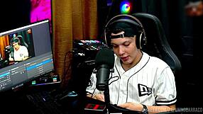 bi mejia exposes tits, ruan squeezes them hard, making her wet and moan