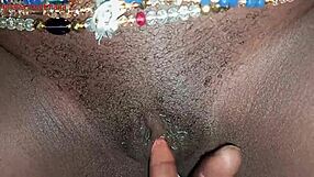 Playing With Ebony Pussy And Fucking It With Coca Cola Bottle