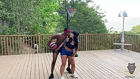 basketball game with rome major gets steamy with monica santhiago