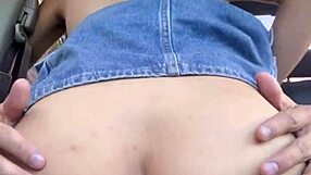 I invited a stranger for pussy sex in my car, and we got caught outdoors