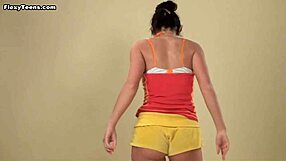 Polina Barna's Big Saggy Tits in Action