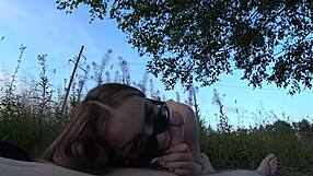 Does this cute teen 18+ girlfriend crave public sex after our walk?