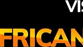 Busty ebony swallows casting agent's big white cock