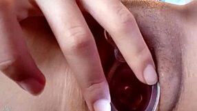 i gently open my asian teen pussy with toys and dildo.