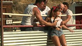 Keisha Grey Surrounded By Cocks