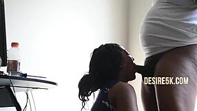 Black Mommy Blows Massive Cock in Intense POV Session
