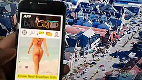 Tourist hooks up with pretty Larissa for natural fun.