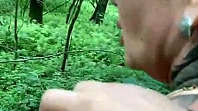 milf offers big ass for hot sex in woods