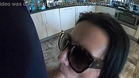 milfycalla's stepmom cheats, swallowing cum in stockings during roleplay.