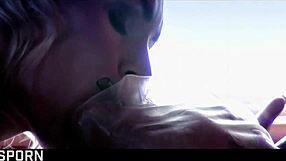 Sensual blondes milfs in romantic threesome.