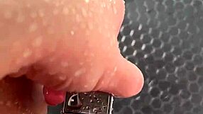 Arab Teen Masturbates in Sunny Shower with Juicy Tease