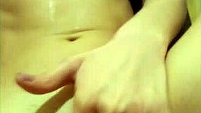 A lonely young blond girl was masturbating until she reached climax