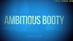 Big Booty Ambitious Booty Fucking On A Huge Dildo