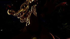 Little Red Riding Woof Encounters Furry Monster in Forest