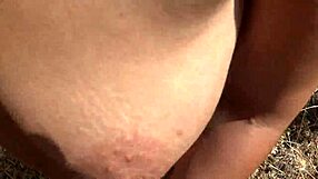 amateur milf pissing and fucking in public, getting creampied outdoors