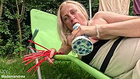 Mega Dildo Stretches Prolapse Pussy