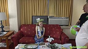 i watch luna lips in a group scene with many guys