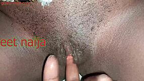 Playing With Ebony Pussy And Fucking It With Coca Cola Bottle