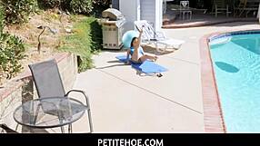 Lily Glee Can't Resist Her Fitness Instructor's Huge Cock!