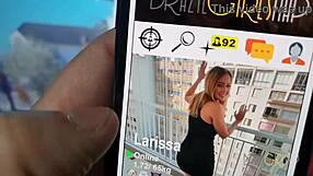 Tourist hooks up with pretty Larissa for natural fun.